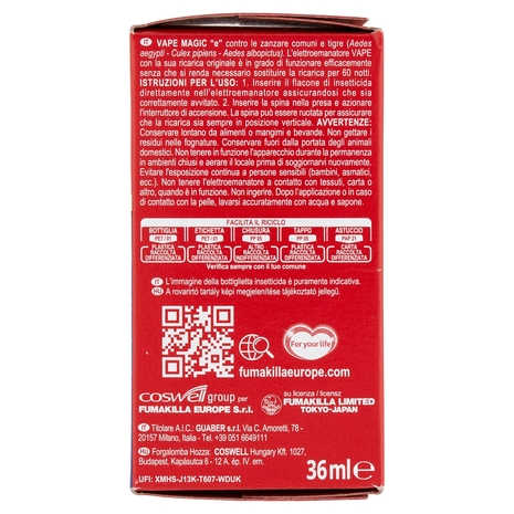 VAPE Liquido Classic Ricarica 36 ml